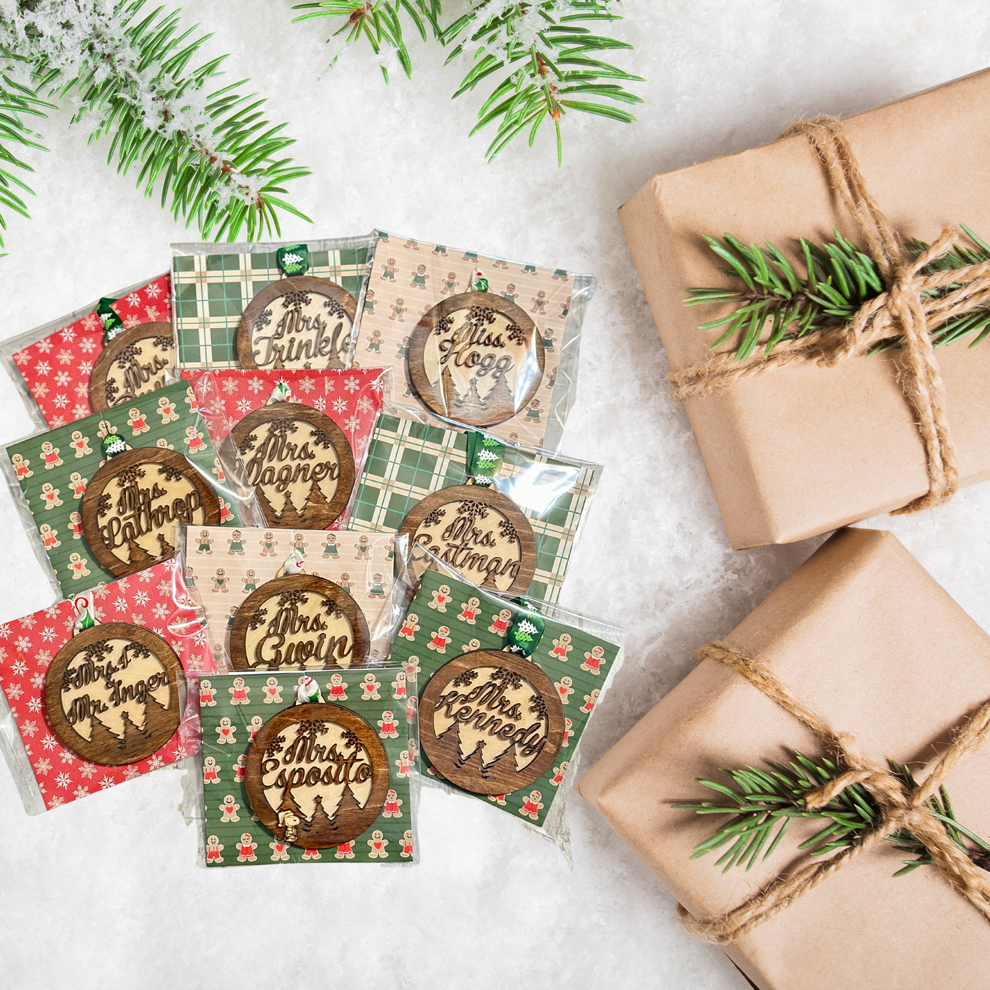 Personalized Wooden Ornament | Double layered ornament