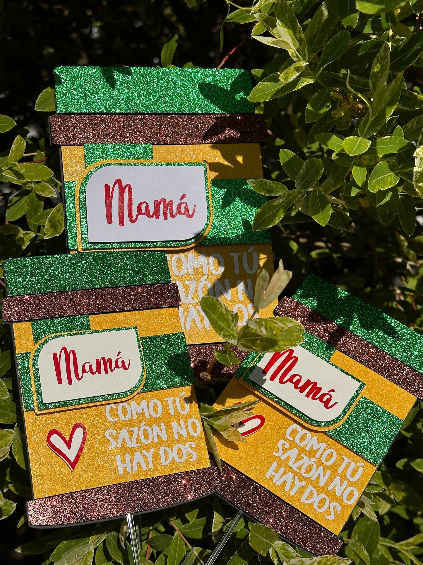 Mother's Day Cake Topper|Dia de las madres|Cake Topper|Gifts for mom|Sazon|MamÁ|Cardstock Cake Topper|Custom|Personalized Cake Topper|Decor