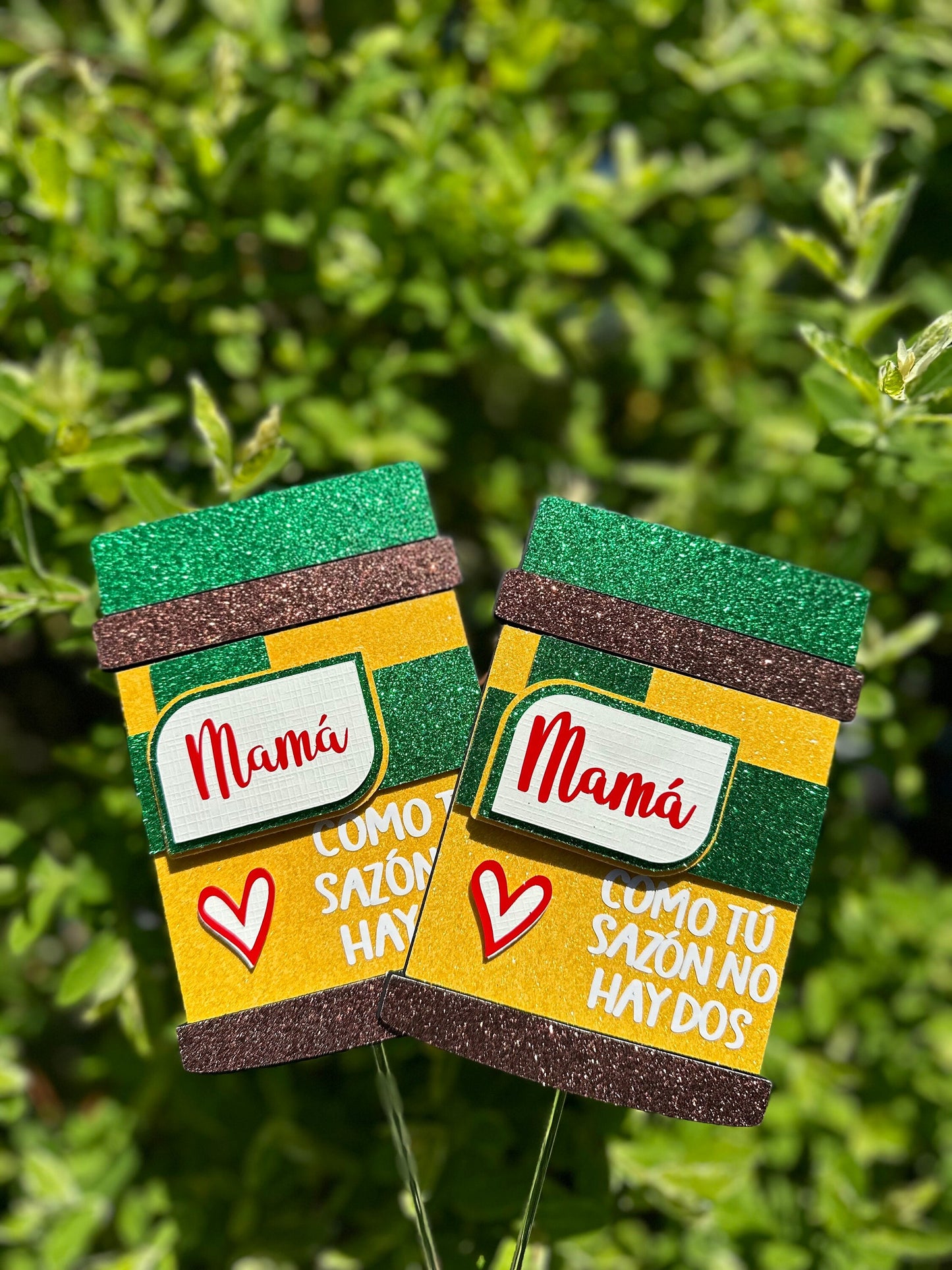 Mother's Day Cake Topper|Dia de las madres|Cake Topper|Gifts for mom|Sazon|MamÁ|Cardstock Cake Topper|Custom|Personalized Cake Topper|Decor