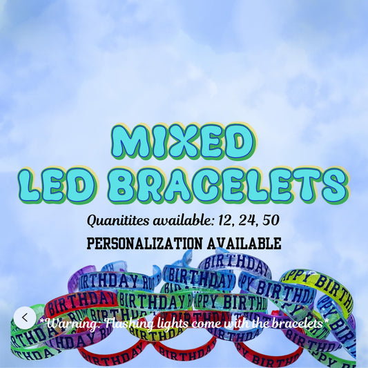 LED Bracelets, Bracelets, Party Favors