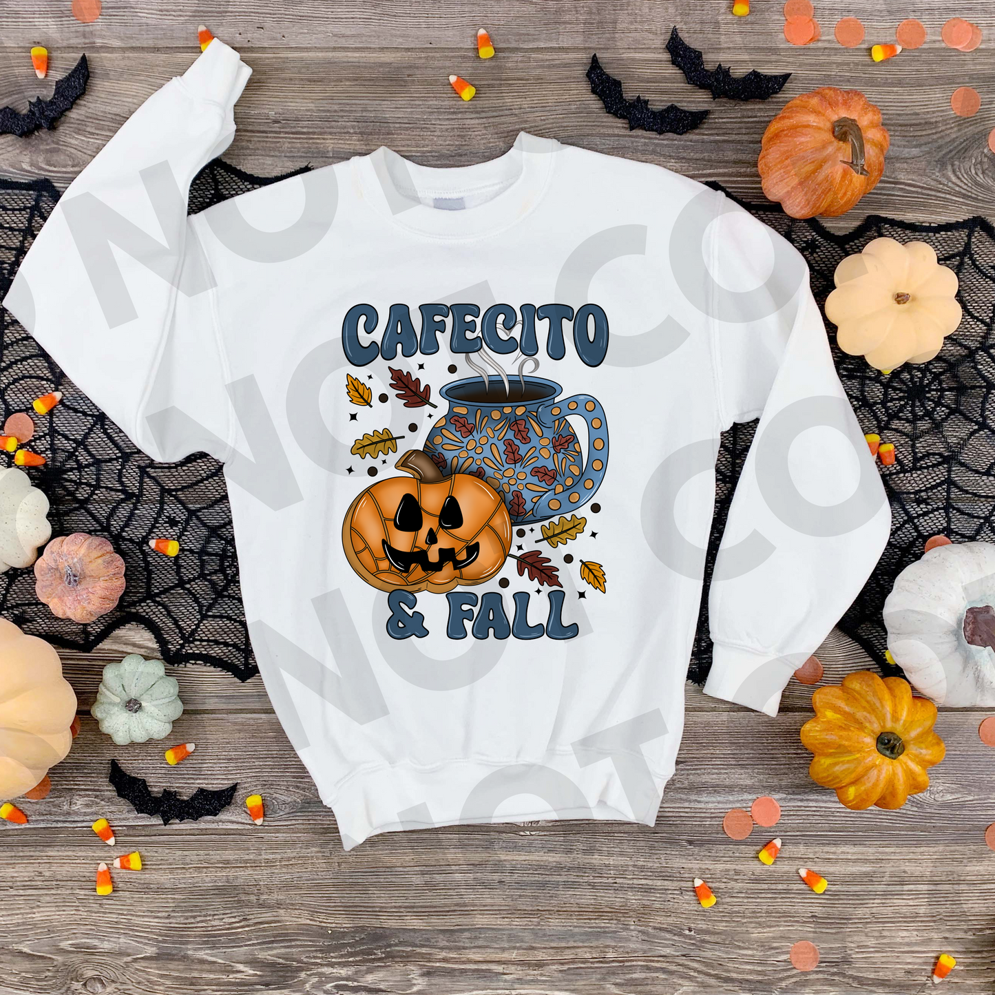 Cafecito & Fall – Cozy Autumn Sweatshirt