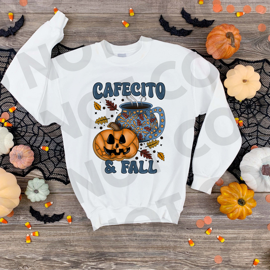 Cafecito & Fall – Cozy Autumn Sweatshirt
