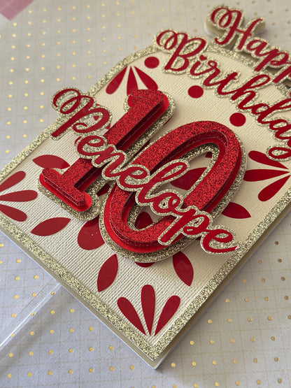 Birthday Cake Topper|Talavera|Talavera Topper|Talavera Cake Topper|Bouquet Decor|Cake Decor|Mexican Theme|Mexican cake topper|Birthday Topper|Pastel